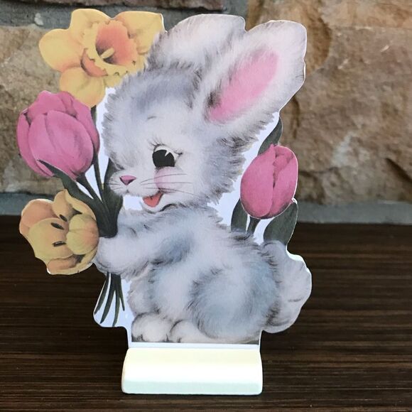 Easter Bunny Rabbit Decor Shelf Sitter NTW Motivational Sign Easter Decor - Picture 5 of 9